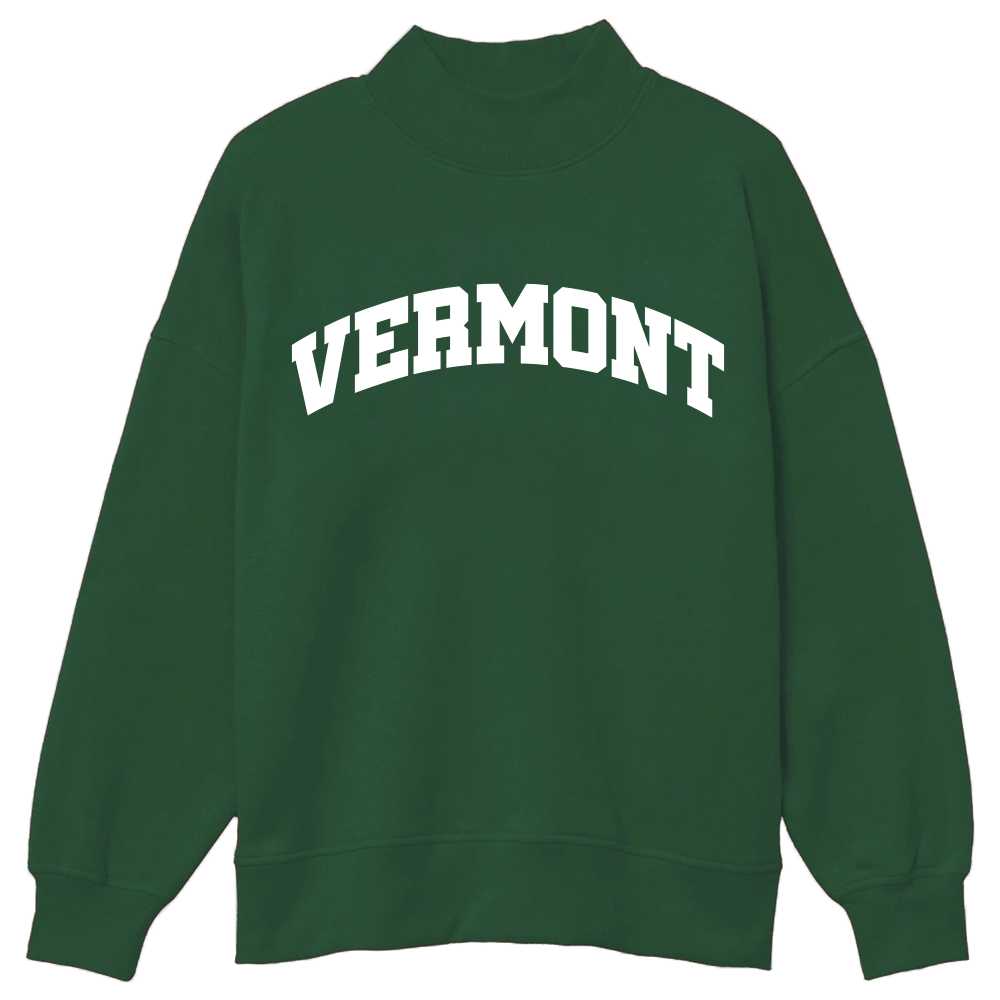 Vermont Mock Neck Sweatshirt