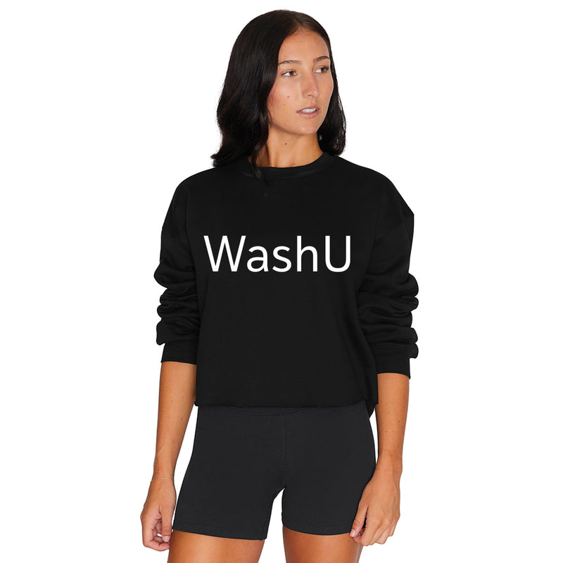 WashU Black Crewneck