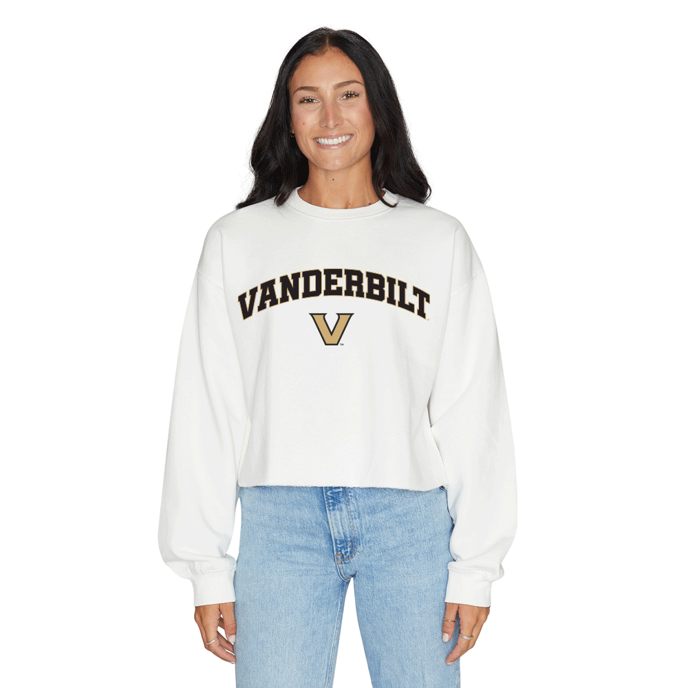 Vanderbilt White Crewneck