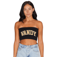 Vanderbilt Black Bandeau Top