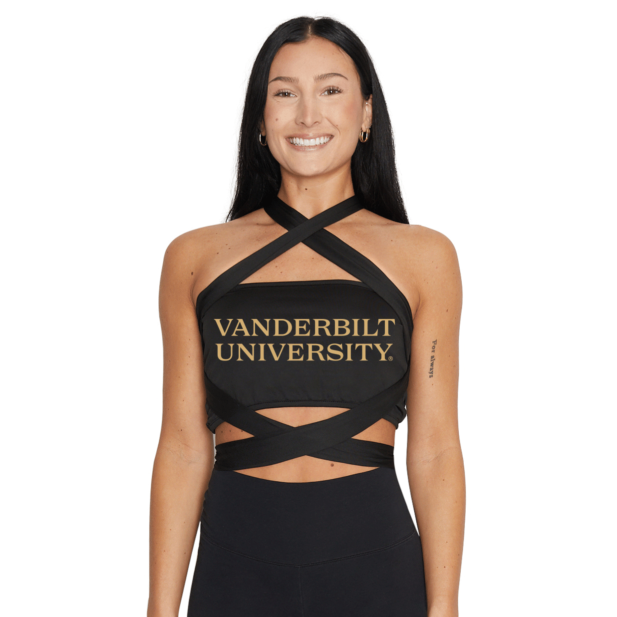 Vanderbilt Black Multi Way Bandeau Top