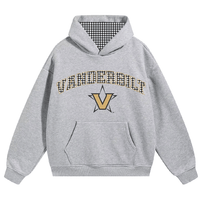Vanderbilt Gray Gingham Hoodie