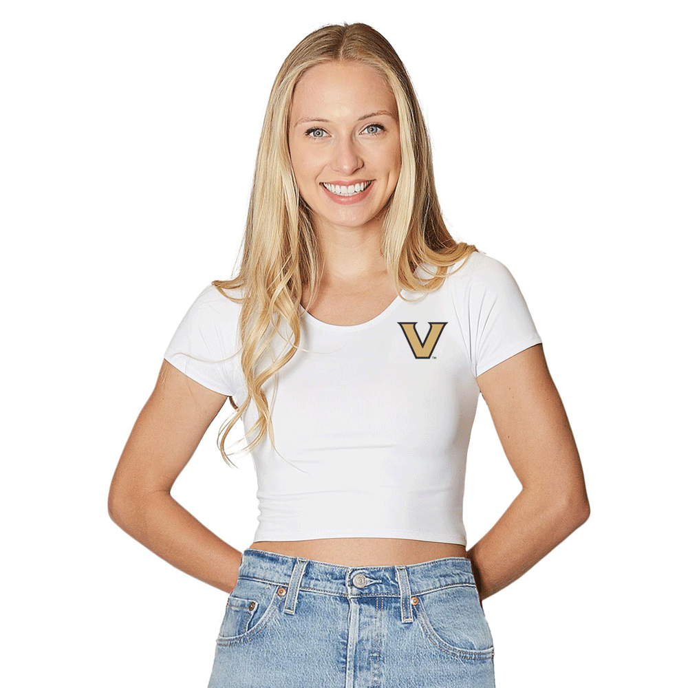 Vanderbilt White Babydoll Tee