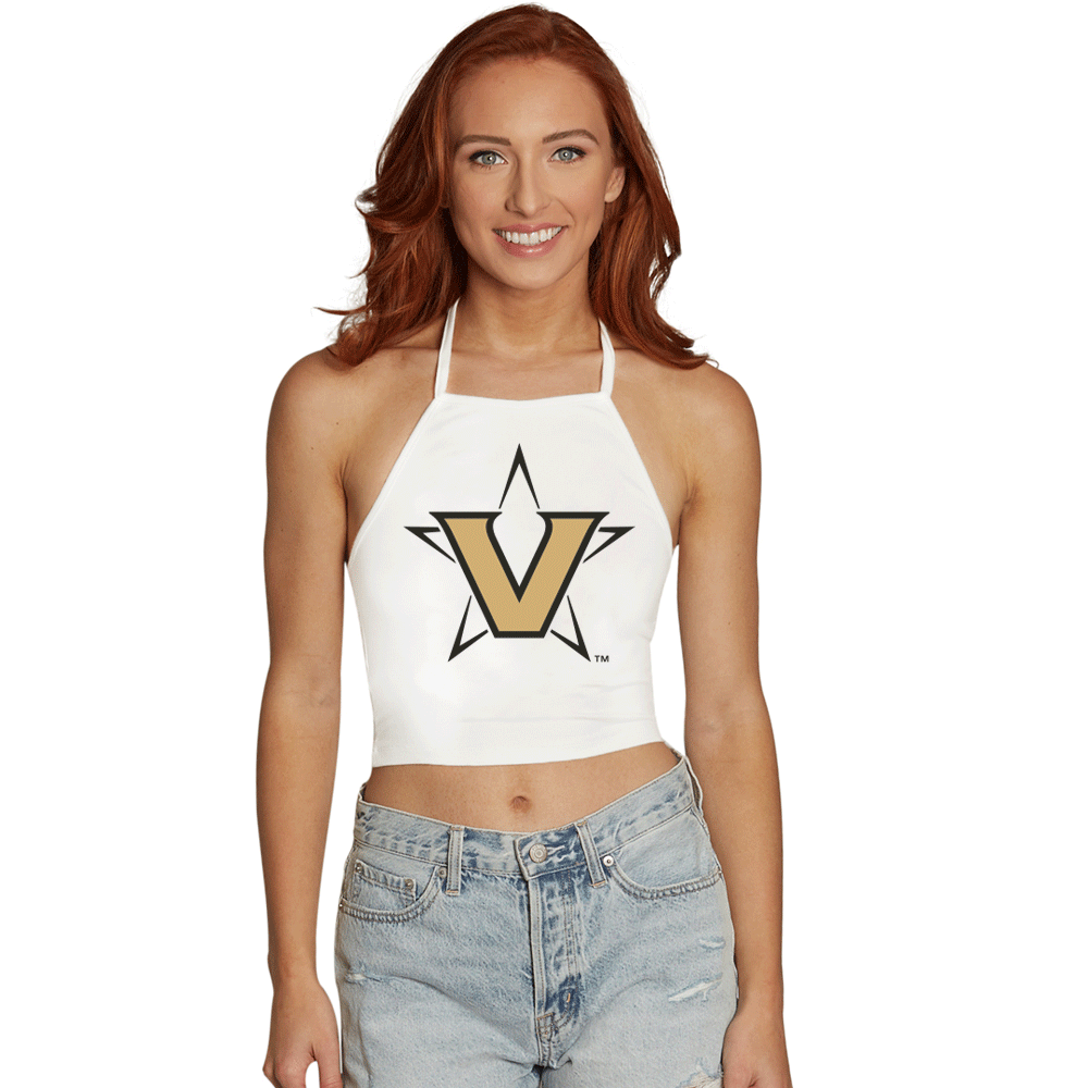 Vanderbilt White Halter Top