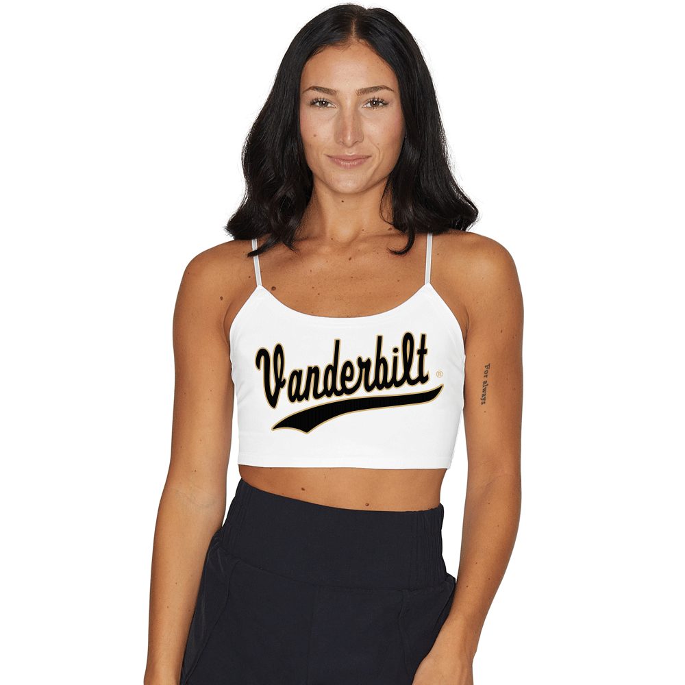 Vanderbilt White Spaghetti Tank