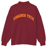 Virginia Tech Mock Neck Sweatshirt