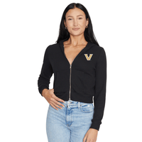 Vanderbilt Waffle Knit Zip Up Hoodie