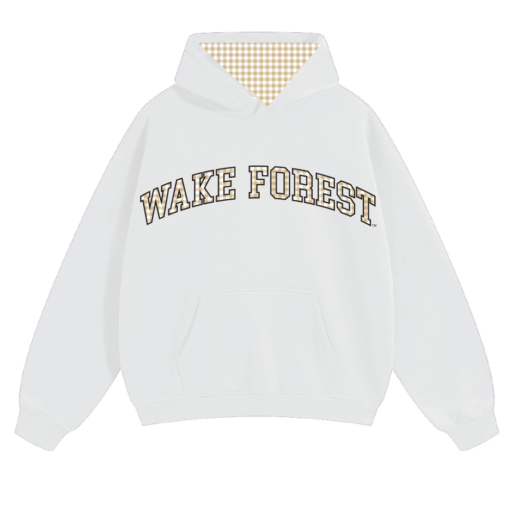 Wake Forest Gingham Hoodie