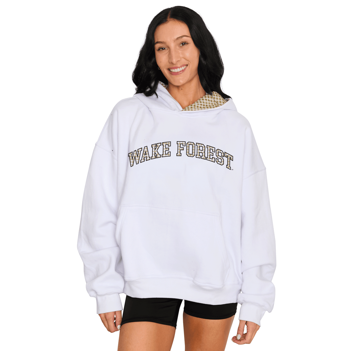 Wake Forest Gingham Hoodie