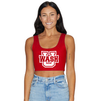 WashU Red Crop Tank Top