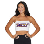 West Chester University White Bandeau Top