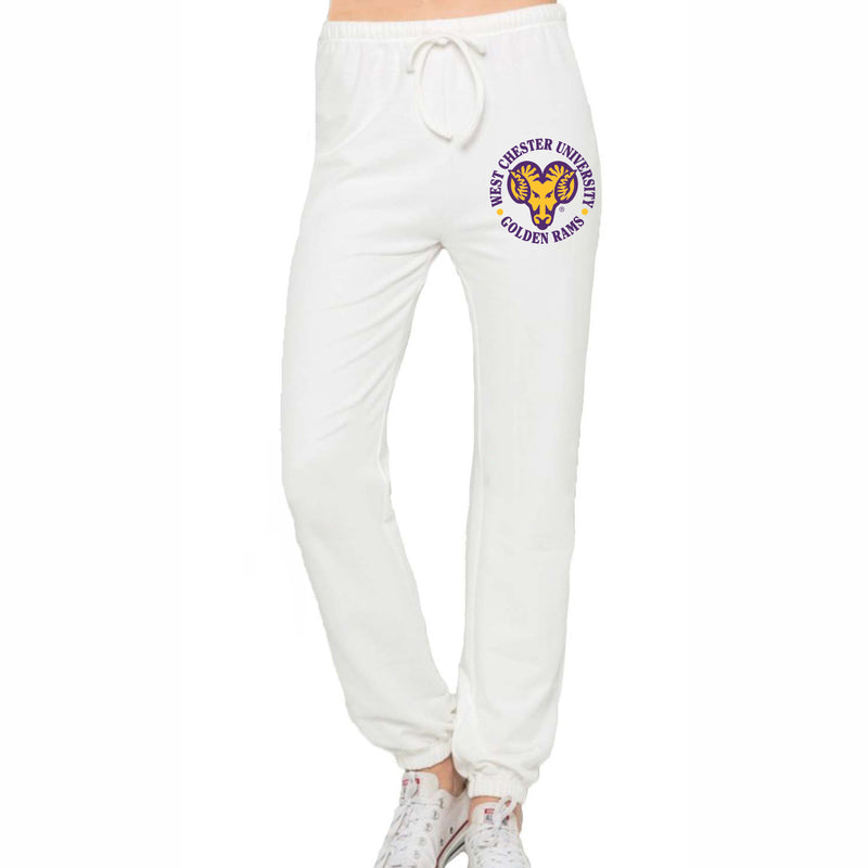 West Chester University White Joggers
