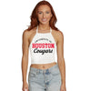 University of Houston White Halter Top