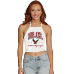 Boston College White Halter Top