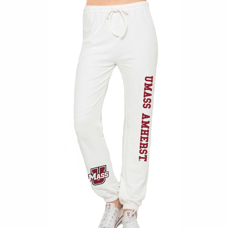 UMass White Joggers