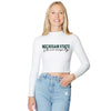 Michigan State White Mock Neck Top