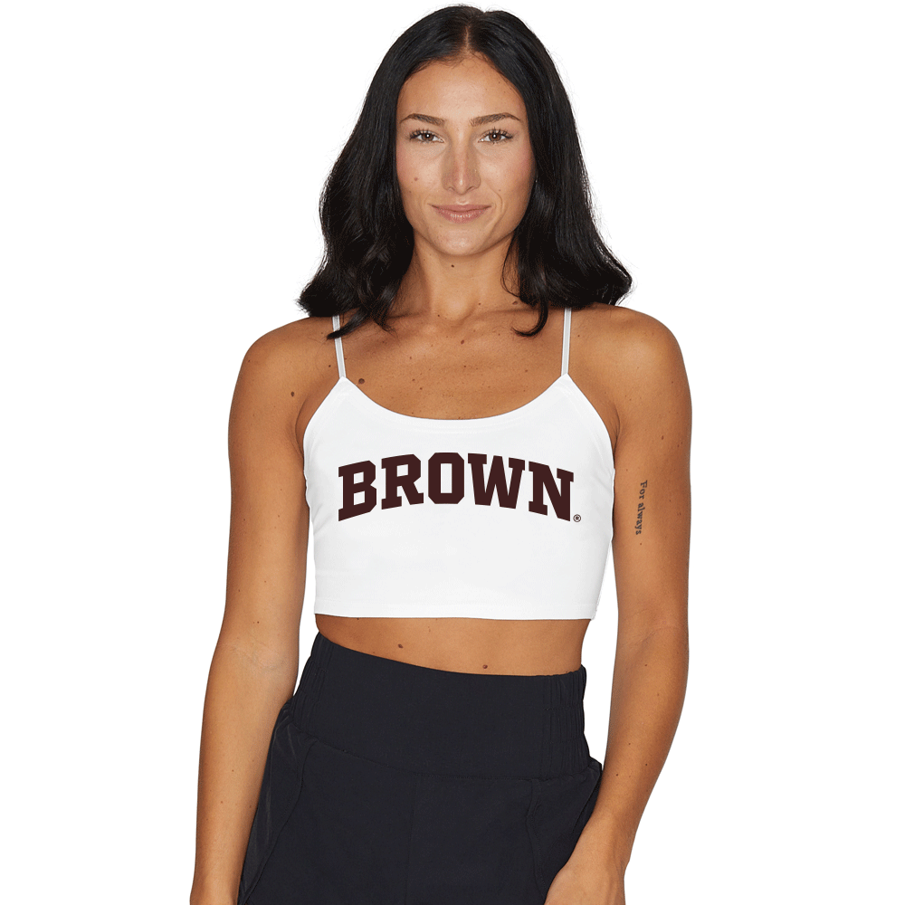 Brown University White Spaghetti Tank