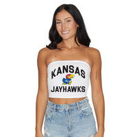 Kansas Jayhawks White Tube Top