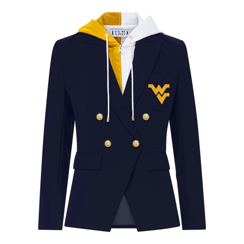 West Virginia Mountaineers Hooded Blazer Jacket