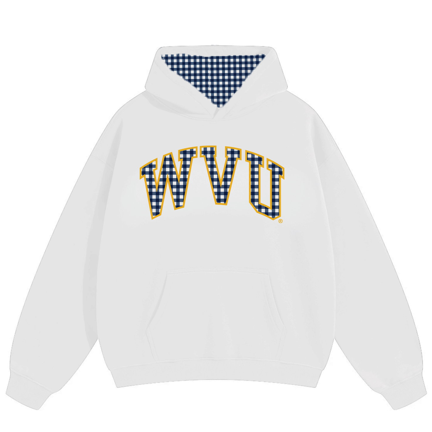 West Virginia Mountaineers Gingham Hoodie