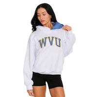 West Virginia Mountaineers Gingham Hoodie