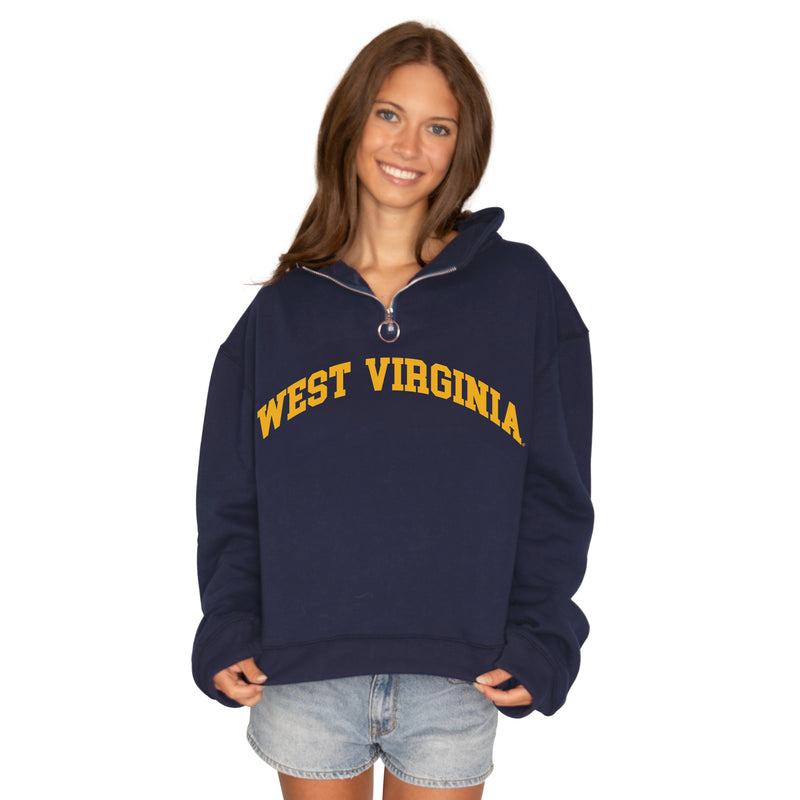 West Virginia Mountaineers Quarter Zip Sweatshirt