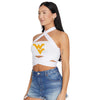 West Virginia Mountaineers White Multi Way Bandeau Top