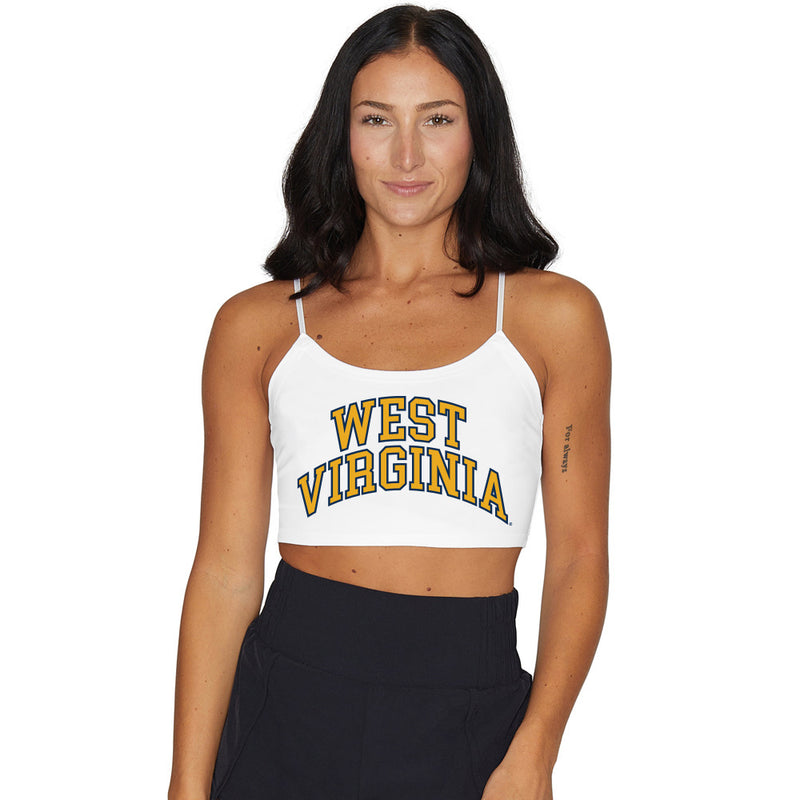 West Virginia Mountaineers White Spaghetti Tank