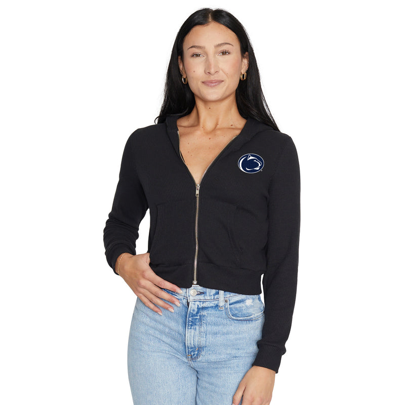 Penn State Waffle Knit Zip Up Hoodie