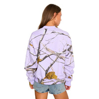 JMU Lavender Camo Mock Neck Sweatshirt