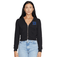 Duke Waffle Knit Zip Up Hoodie