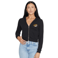 Mizzou Waffle Knit Zip Up Hoodie