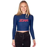 University of Arizona Navy Mock Neck Top