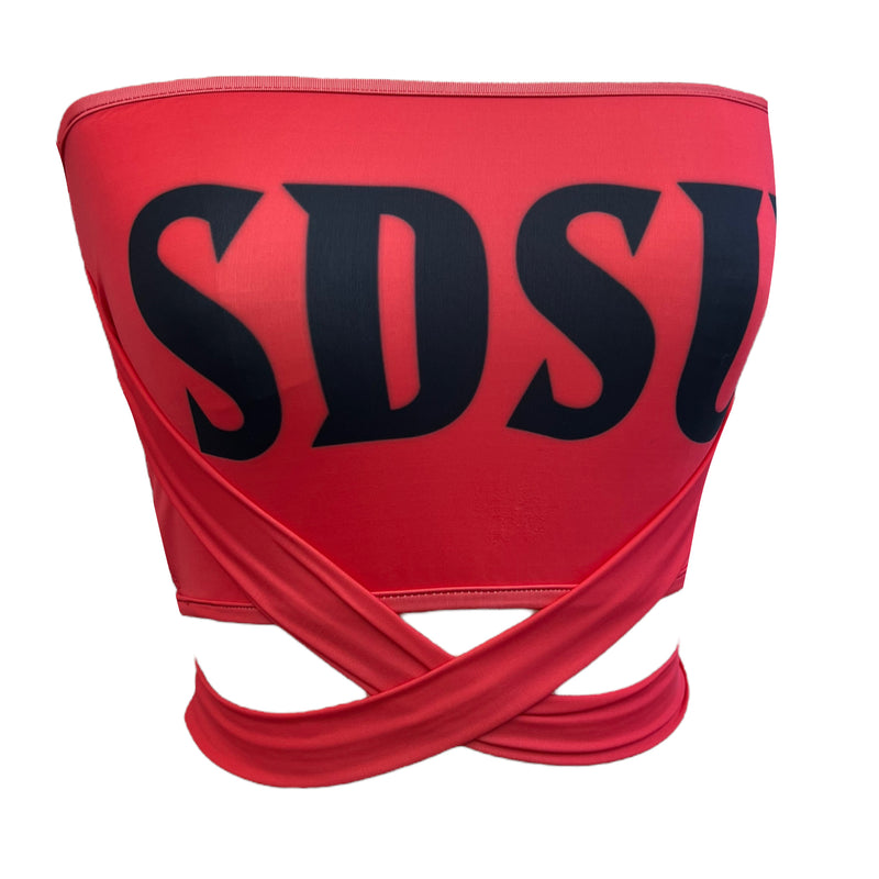 San Diego State Aztecs Red Multi Way Bandeau Top