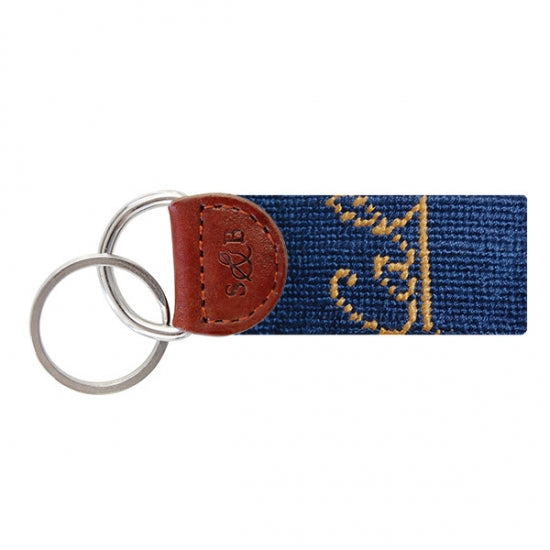 Cal Berkeley Needlepoint Key Fob - lo + jo, LLC