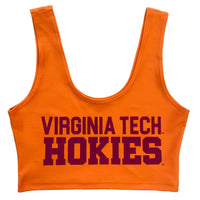 Virginia Tech Orange Crop Tank Top