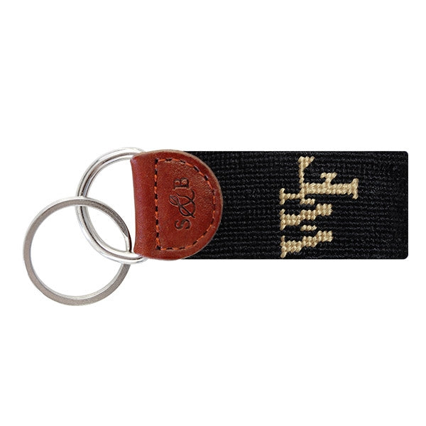 Wake Forest Needlepoint Key Fob