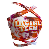 Virginia Tech Tie Dye Multi Way Bandeau Top