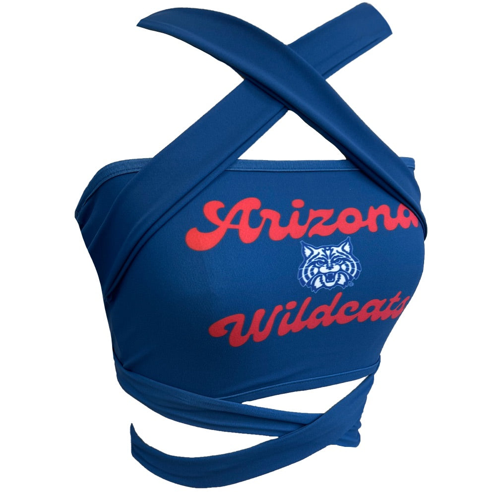 University of Arizona Navy Multiway Bandeau Top