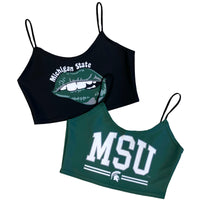 Michigan State Green Spaghetti Tank