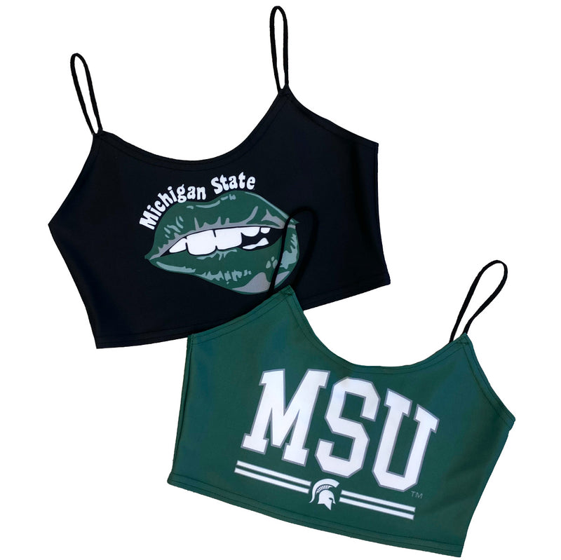 Michigan State Green Spaghetti Tank