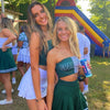 Michigan State Two Tone Bandeau Top