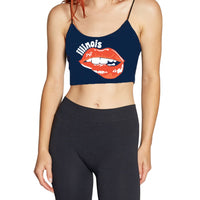 Illinois Fighting Illini Lips Spaghetti Tank