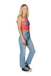 SMU Mustangs Two Tone Tube Top