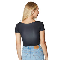 Delaware Blue Hens Black Babydoll Tee