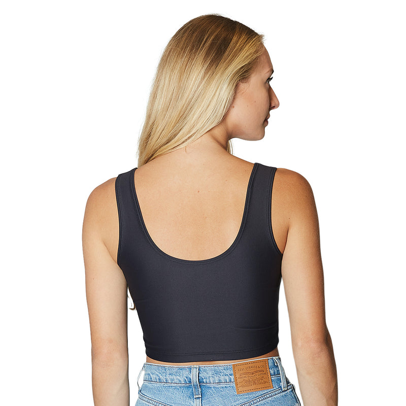 Colorado Boulder Black Crop Tank Top