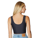 Iowa State Black Crop Tank Top