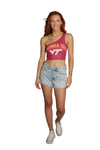 Virginia Tech Maroon One Shoulder Top