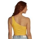 LSU Yellow One Shoulder Top