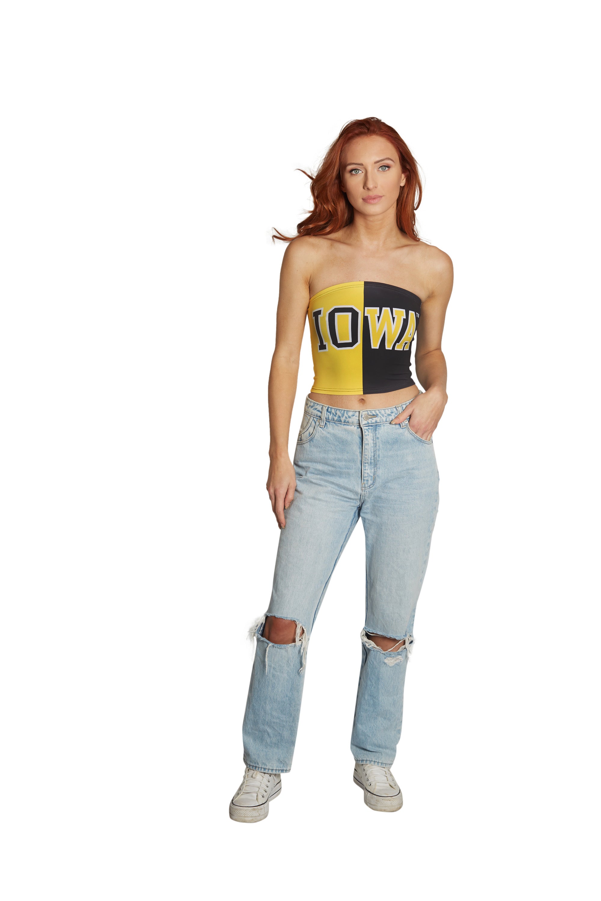 Iowa Hawkeyes Two Tone Tube Top